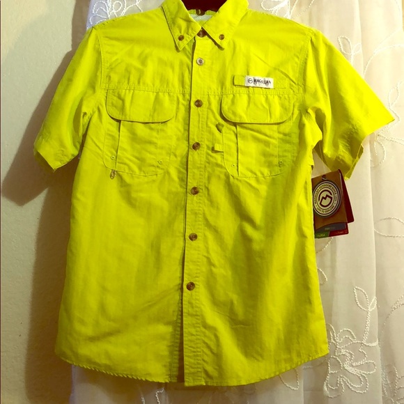 Yellow magellan shirts Clearance